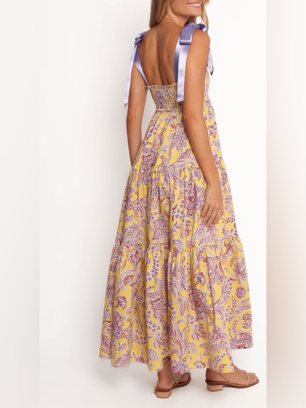 Petal & Pup Marigold Smocked Maxi Sundress - Picture 2 of 7